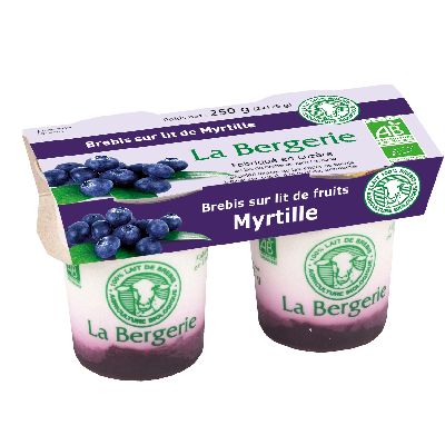 Yaourt Brebis Myrtille 2x125g